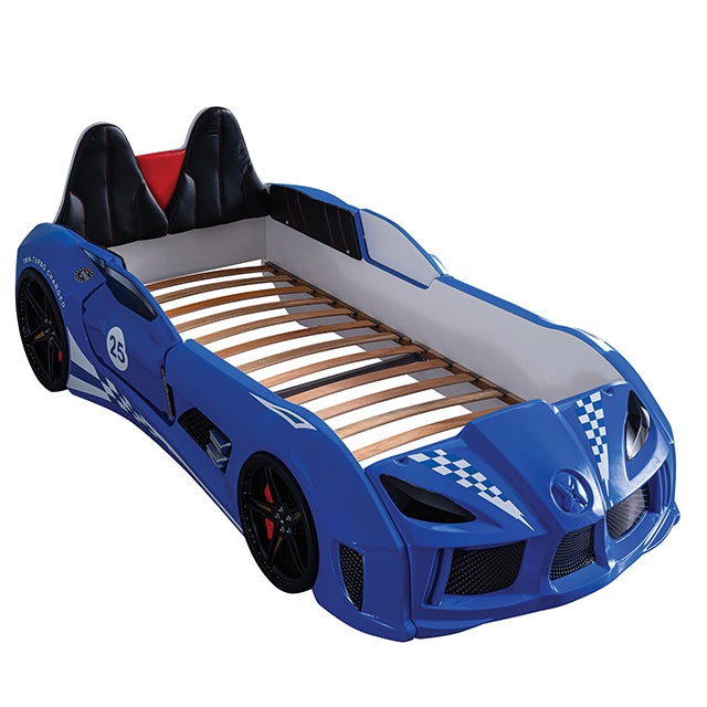 Trackster Bed White, Red,, Black, & Blue - Casa Morelos / Coahuila Furniture (Oklahoma City, OK)