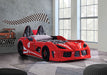 Trackster Bed White, Red,, Black, & Blue - Casa Morelos / Coahuila Furniture (Oklahoma City, OK)