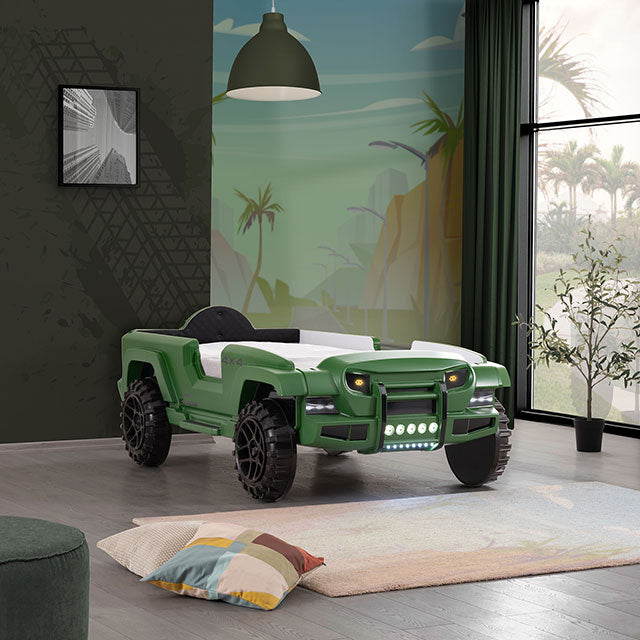 Randlar Bed Pink, Green, & Black - Casa Morelos / Coahuila Furniture (Oklahoma City, OK)
