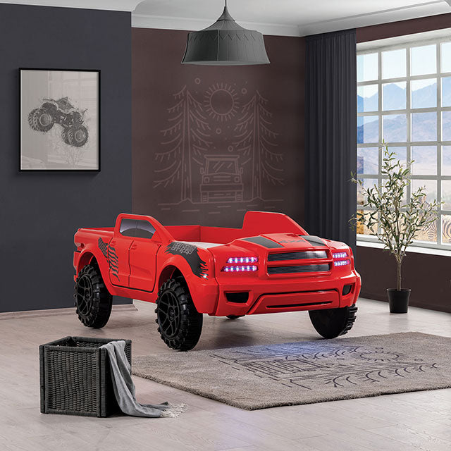Roverton Bed Red & Grey - Casa Morelos / Coahuila Furniture (Oklahoma City, OK)