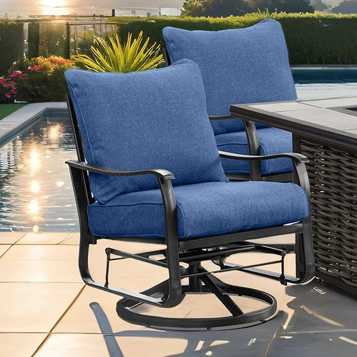 Segovia Swivel Glider Arm Chair (2/CTN) - Casa Morelos / Coahuila Furniture (Oklahoma City, OK)