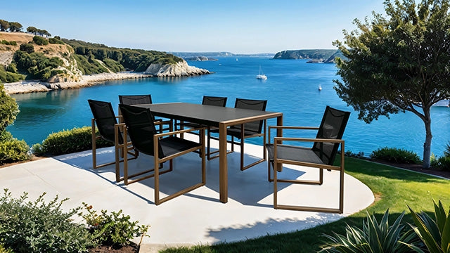 Oswego 8 Pc. Outdoor Dining Set - Casa Morelos / Coahuila Furniture (Oklahoma City, OK)