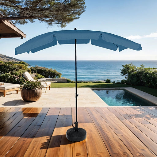 Sleek Rectangular Tilting Umbrella - Casa Morelos / Coahuila Furniture (Oklahoma City, OK)
