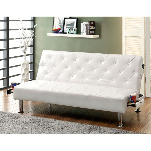 Farel Futon Sofa Red & White - Casa Morelos / Coahuila Furniture (Oklahoma City, OK)
