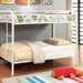 Rainbow Twin/Twin Bunk Bed Black, Silver, & White - Casa Morelos / Coahuila Furniture (Oklahoma City, OK)