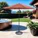 Mora 11' Outdoor Umbrella + 21" Round Base - Casa Morelos / Coahuila Furniture (Oklahoma City, OK)