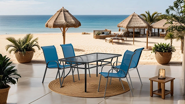 Pierro 5 Pc. Outdoor Dining Set - Casa Morelos / Coahuila Furniture (Oklahoma City, OK)