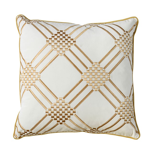Pam Ivory/Yellow 20" X 20" Pillow, Ivory & Yellow (2/CTN) - Casa Morelos / Coahuila Furniture (Oklahoma City, OK)