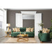 VERDANTE Emerald Green/Gold Sofa - Casa Morelos / Coahuila Furniture (Oklahoma City, OK)