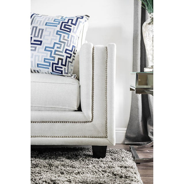 Ilse Off-White/Blue Sofa - Casa Morelos / Coahuila Furniture (Oklahoma City, OK)