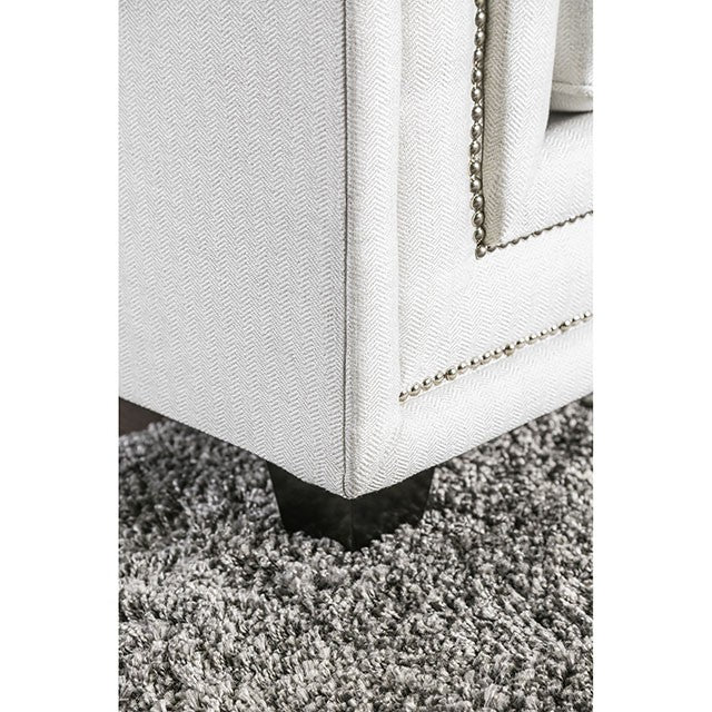 Ilse Off-White/Blue Sofa - Casa Morelos / Coahuila Furniture (Oklahoma City, OK)