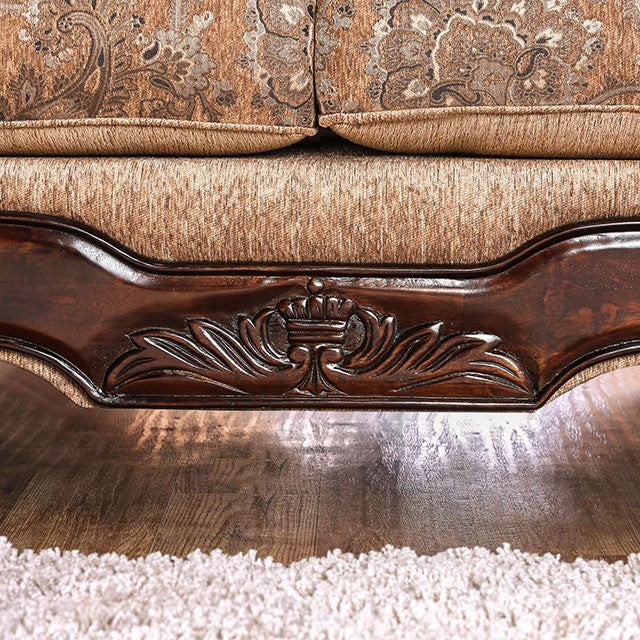 NICANOR Tan/Gold Sofa - Casa Morelos / Coahuila Furniture (Oklahoma City, OK)