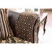Quirino Light Brown/Dark Brown Sofa - Casa Morelos / Coahuila Furniture (Oklahoma City, OK)