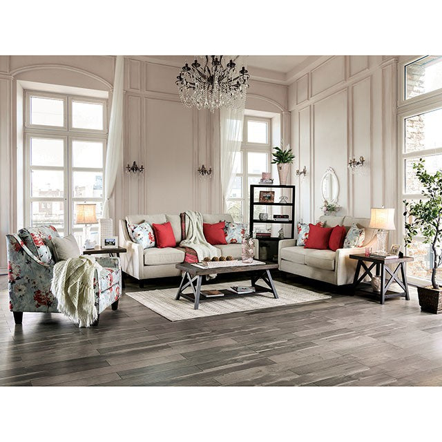 Nadene Ivory Love Seat - Casa Morelos / Coahuila Furniture (Oklahoma City, OK)
